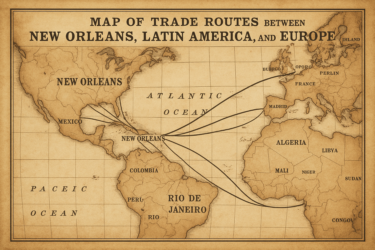 Historic trade routes connecting our global offices